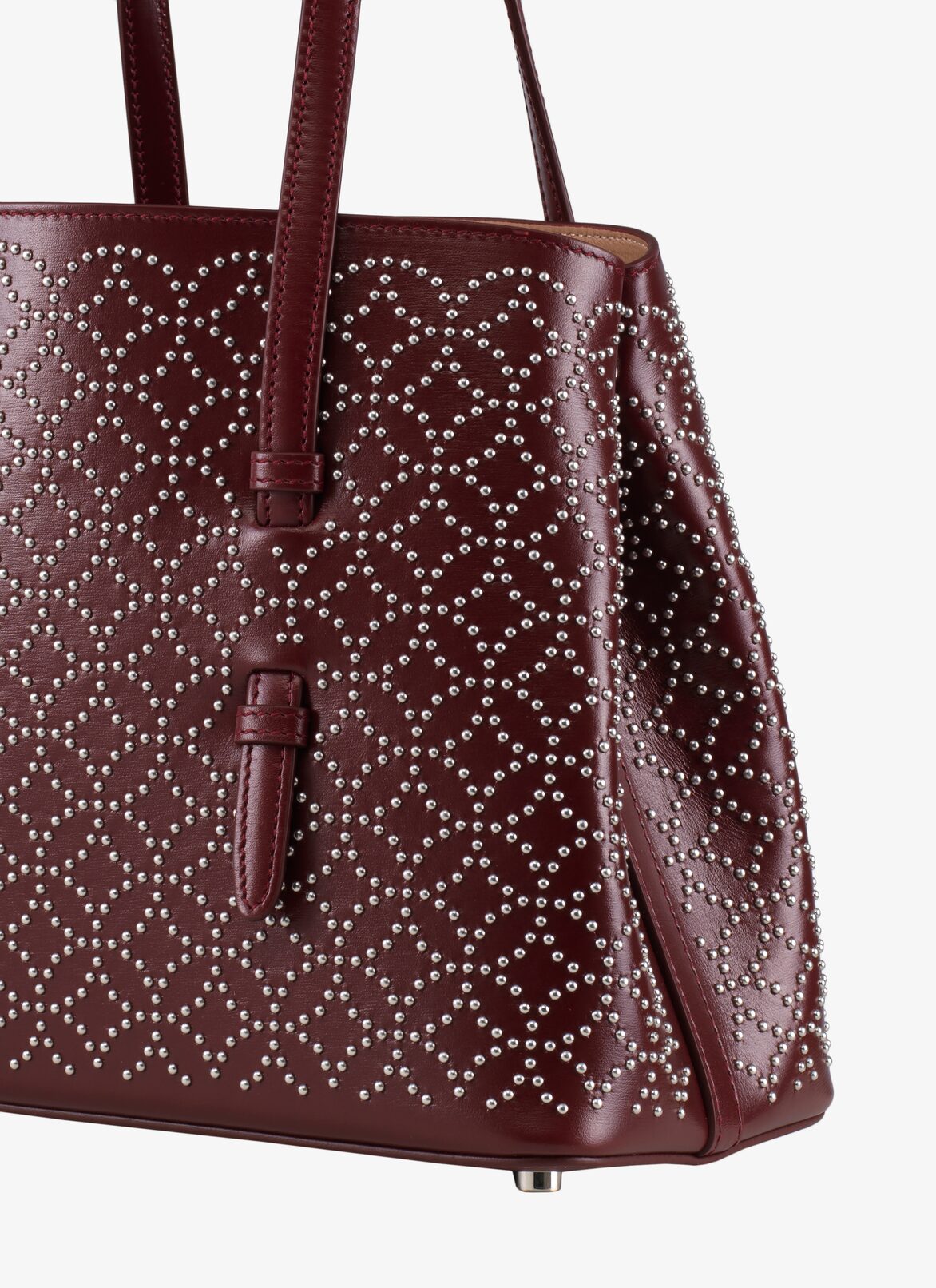 Mina 25 Tote Bag ALAÏA PURPLE MINA 25 TOTE BAG